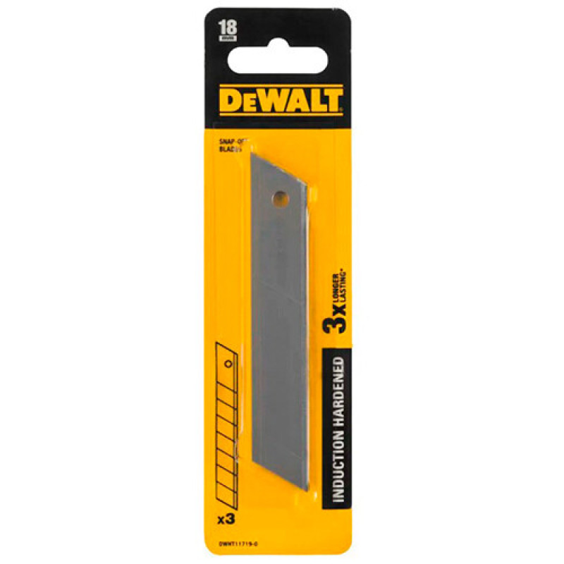 Лезвия запасные DeWALT с отламывающимися сегментами, 3 шт (DWHT11719-0)