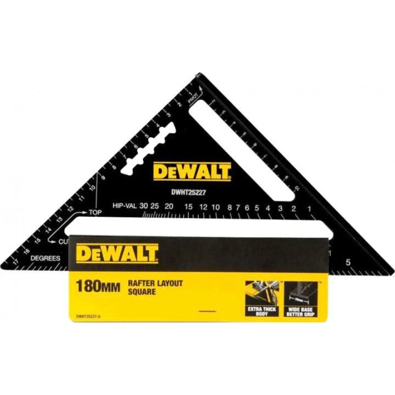 Угольник DeWALT для кровельных работ, 180х180 мм (DWHT25227-0)