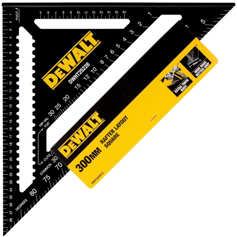 Угольник DeWALT для кровельных работ, 300х300 мм (DWHT25228-0)