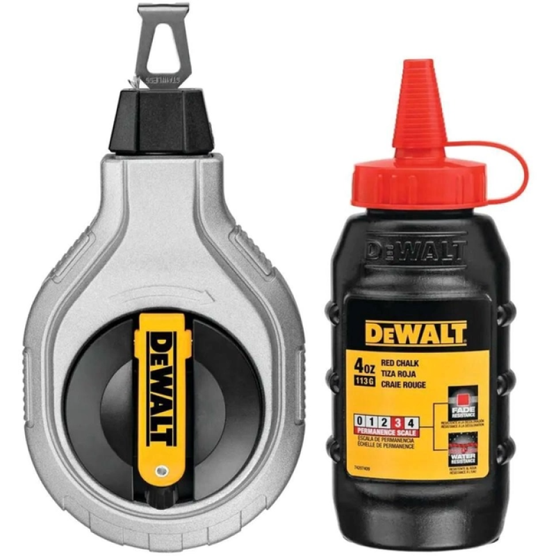 Шнур разметочный DeWALT с меловым порошком, 30 м (DWHT47408-0)