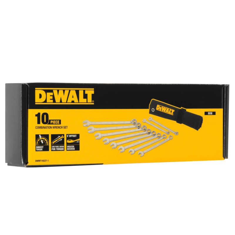 Набор ключей комбинированных DeWALT, 10 шт. (DWMT19227-1)