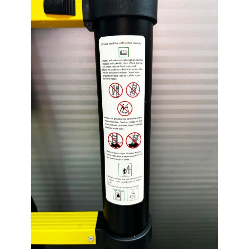 Лестница телескопическая GTM KME1032Y, 3.2 м (39527)