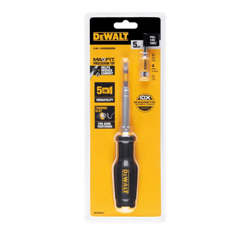 Отвертка – набор DeWALT FULL FIT 6 Way с двумя сменными битами (DWHT66569-0)