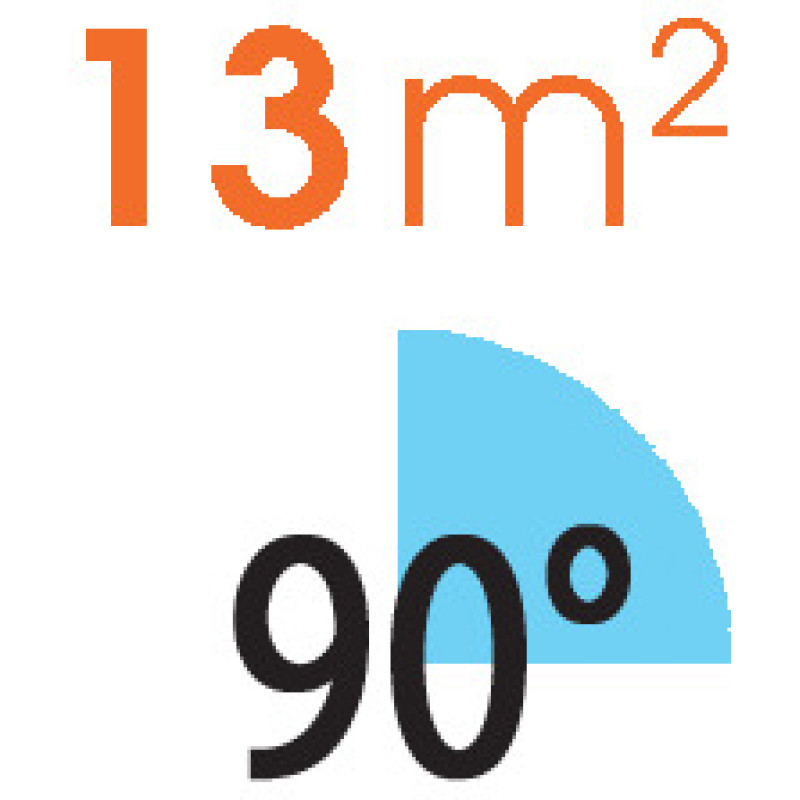 Форсунка Claber для дощовиків підземного поливу 90 ° 13 м2 (82035)