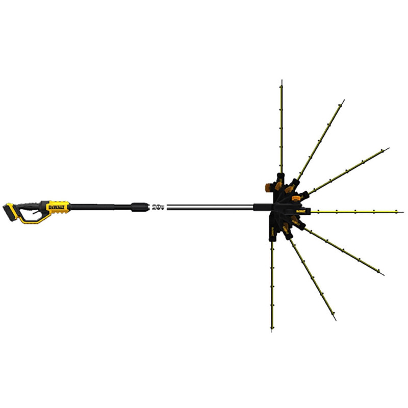 Кусторез аккумуляторный высотный DeWALT DCMPH566N без АКБ и ЗУ