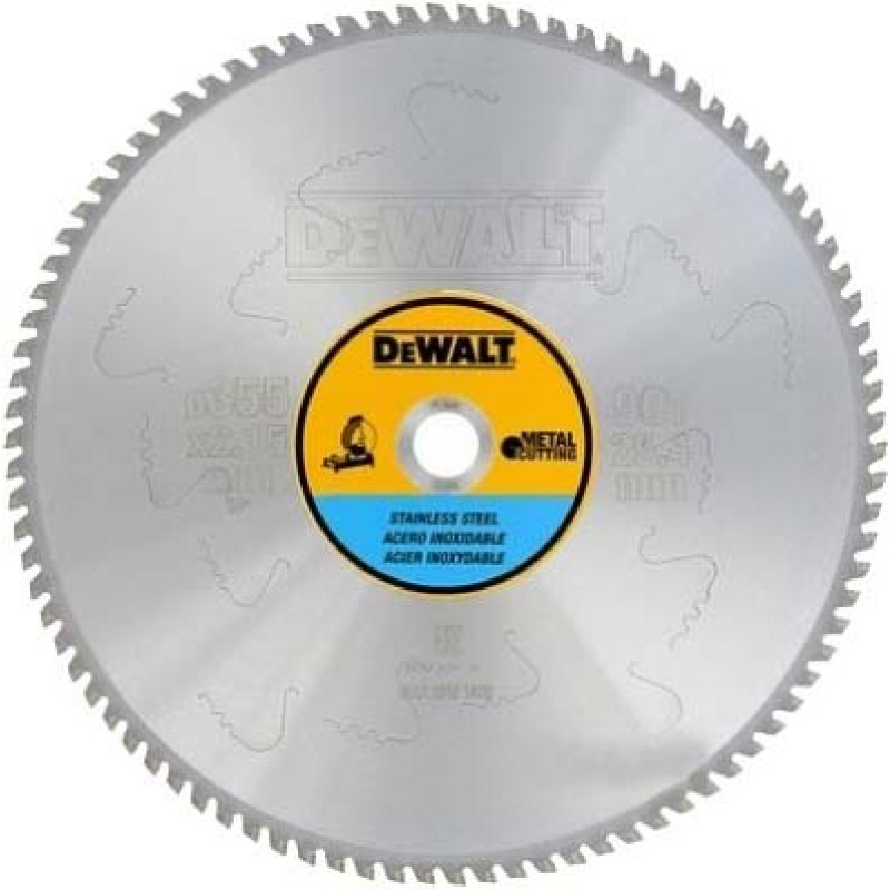 Диск пильный DeWALT 355х25.4мм 90 зубов (для нержавеющей стали DW872) (DT1922)