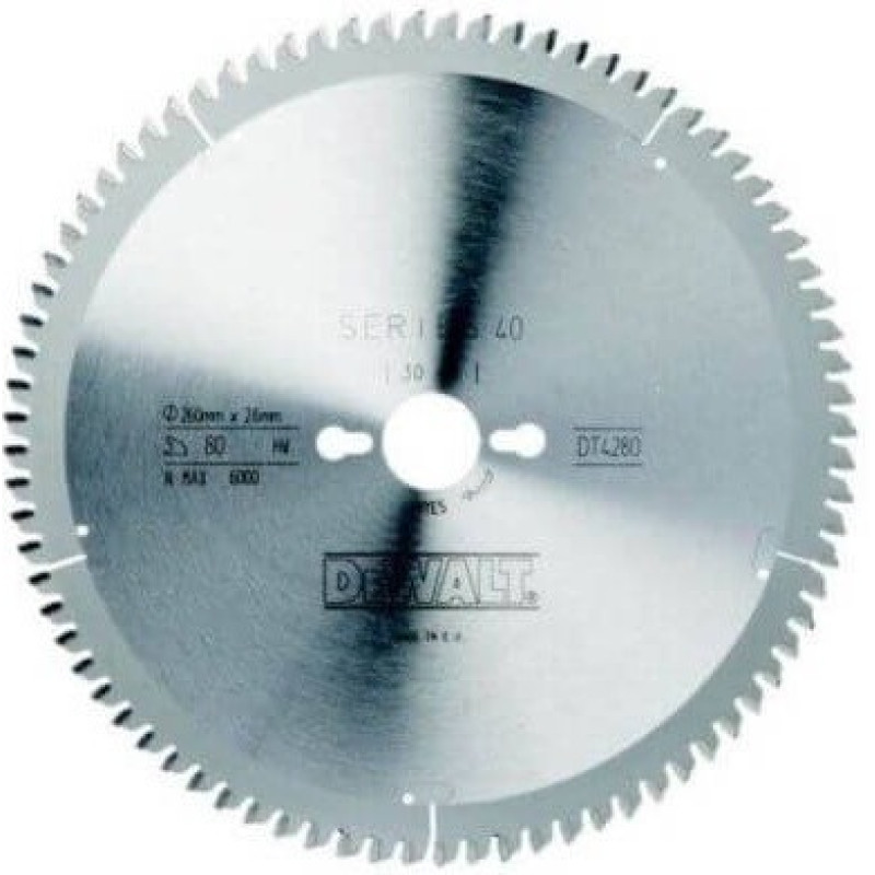 Диск пильный DeWALT 165х20мм 40 зубов (чистый рез для DWE550) (DT10301)
