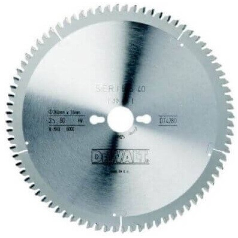 Диск пильный DeWALT 165х20мм 48 зубов (чистый рез для DWS520K) (DT1090)