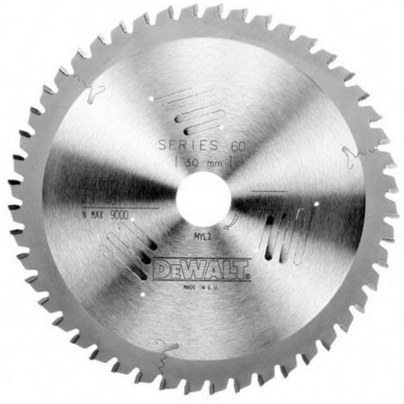 Диск пильний DeWALT 250х30мм 60 зубців кут заточеним 10 градусів (DT4351)