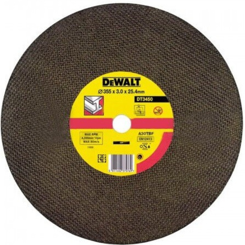 Відрізний диск DeWALT 355х3.0х25.4мм. по металу (DT3450-QZ)