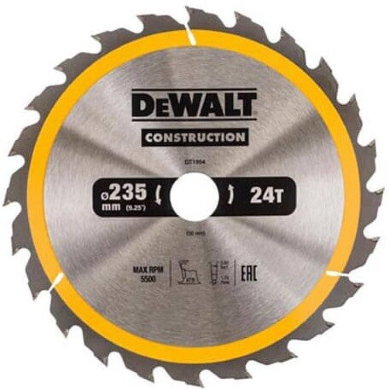 Диск пильный DeWALT 235х30мм 24 зубов (DT1954)