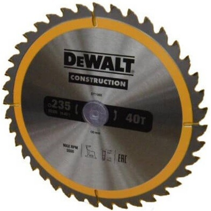 Диск пильный DeWALT 235х30мм 40 зубов (DT1955)