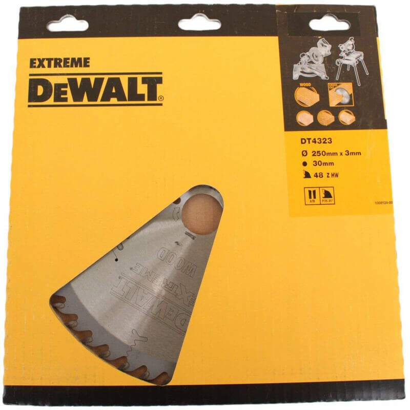 Диск пильный DeWALT 250х30 мм, 48 зубьев (DT4323)