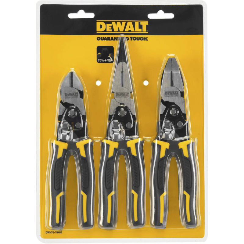 Набор шарнирно-губцевых инструментов DeWALT Compound Action, 3 шт. (DWHT0-70485)