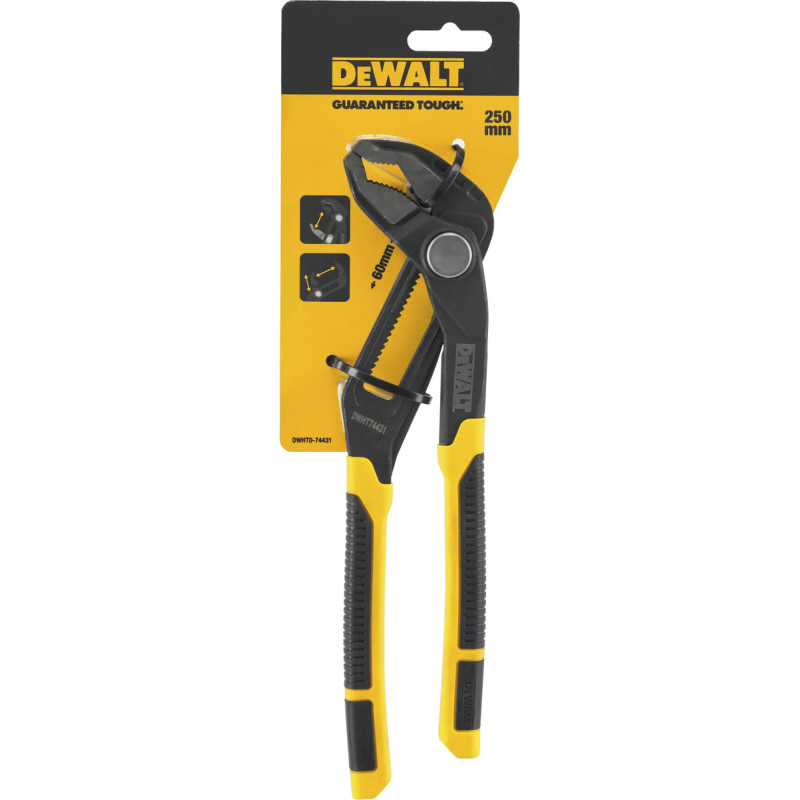 Пассатижи переставные сантехнические DeWALT 250 мм (DWHT0-74431)