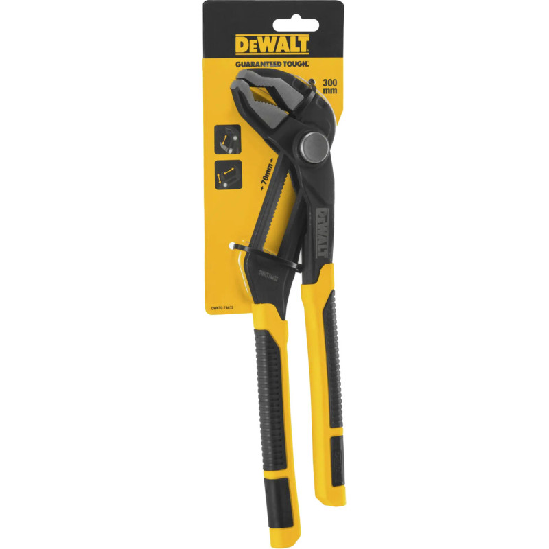 Пассатижи переставные сантехнические DeWALT 300 мм (DWHT0-74432)
