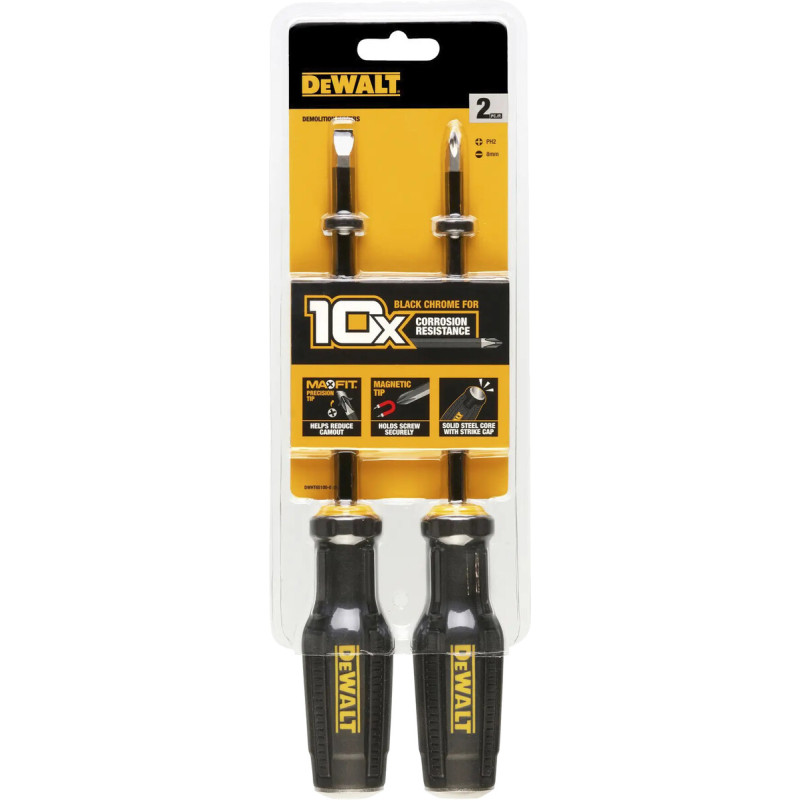 Набір демонтажних викруток DeWALT TOUGHSERIES FULL FIT, 2 шт. (DWHT65100-0)