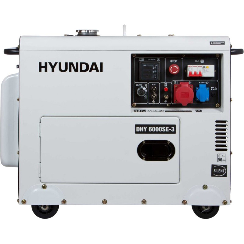 Дизельний генератор Hyundai DHY 6000SE-3