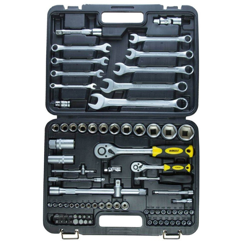 Набір насадок торцевих і біти Sigma 1/4 "1/2" 82 шт CrV (6001551)
