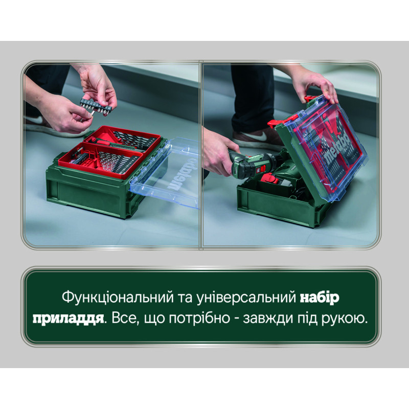 Акумуляторний шурупокрут Metabo PowerMaxx BS Basic Mobile Workshop (600080710)