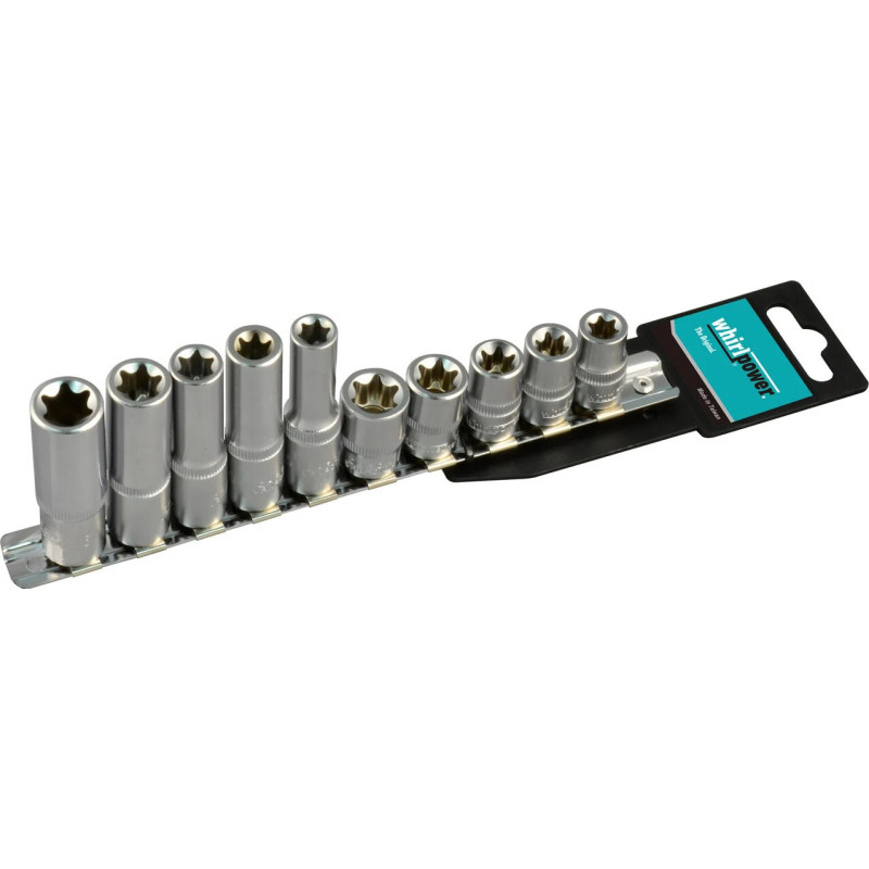 Набір торцевих головок WhirlPower 1/4 "Е5-Е10 (23360)