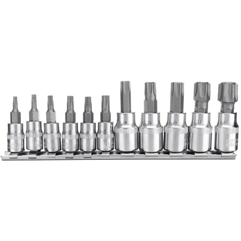 Набір торцевих головок зі вставкою WhirlPower Torx 11 шт. (24310)