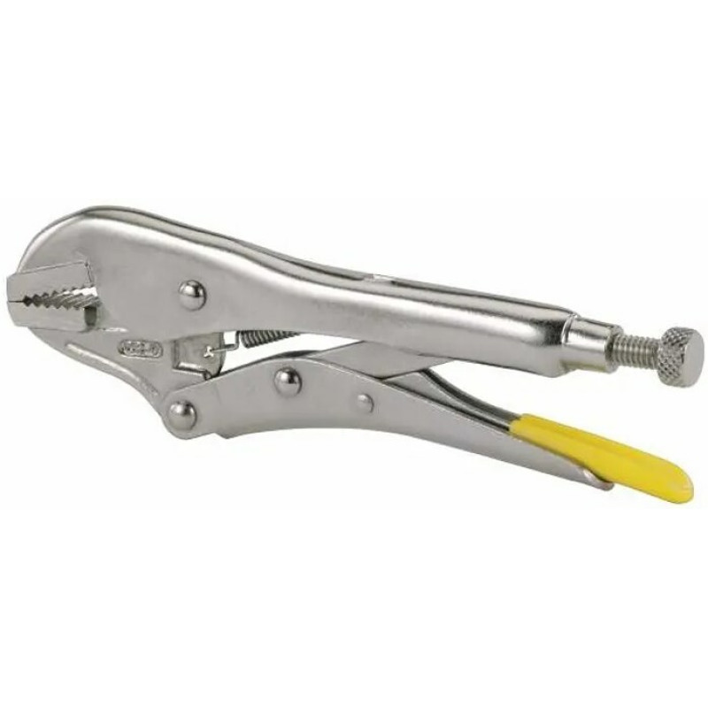 Клещи зажимные STANLEY с фиксатором с прямыми губками, 225 мм (0-84-811)