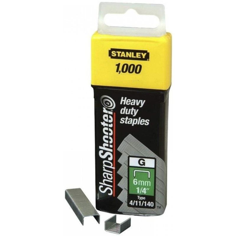 Скобы STANLEY тип G 10 мм, 1000 шт (1-TRA706T)