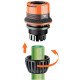 Коннектор Claber 1/2 "- 5/8" аквастоп для поливочного шланга Ergogrip (81925) блистер