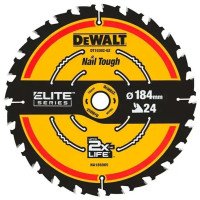 Диск пильный DeWalt Elite Extreme, 184х20 мм, 24Т (DT10401)