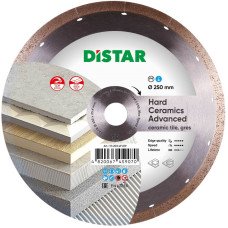 Диск алмазний відрізний Distar 1A1R 250x1,5x10x25,4 Hard ceramics Advanсed (11120349019)