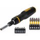 Отвертка – набор DeWALT FULL FIT Telescoping со сменными битами, 10 бит (DWHT68001-0)