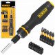 Отвертка – набор DeWALT FULL FIT Telescoping со сменными битами, 10 бит (DWHT68001-0)