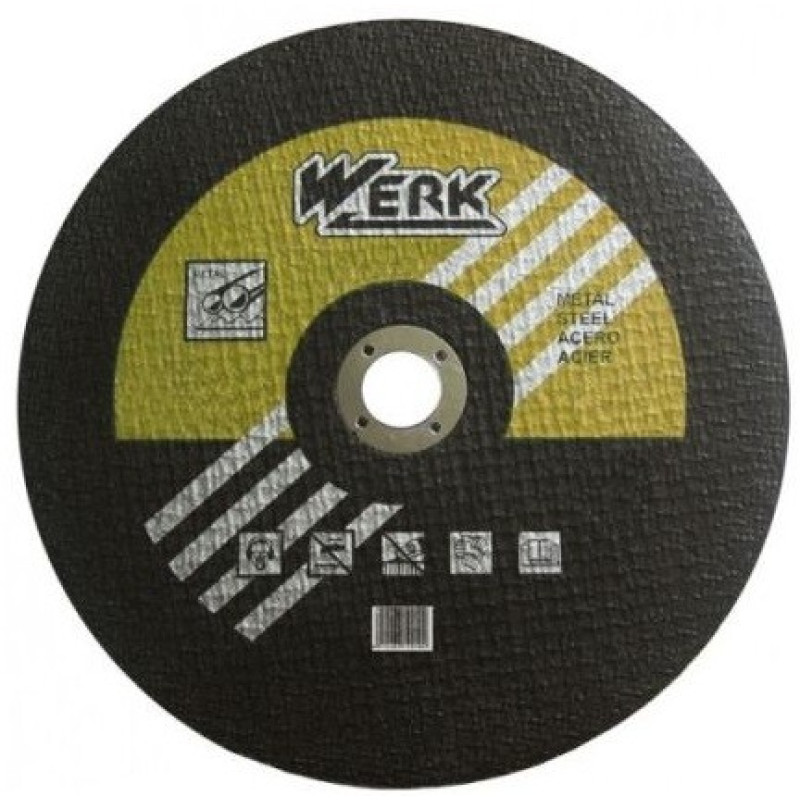 Круг отрезной по металлу WERK 230х2,5х22,23мм (34013)