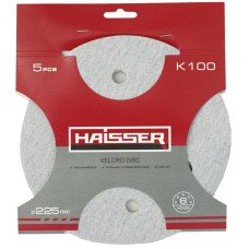 Круг шлифовальный самоклеящийся с отверстиями Haisser 225 мм, k 100, 5 шт. (119683)