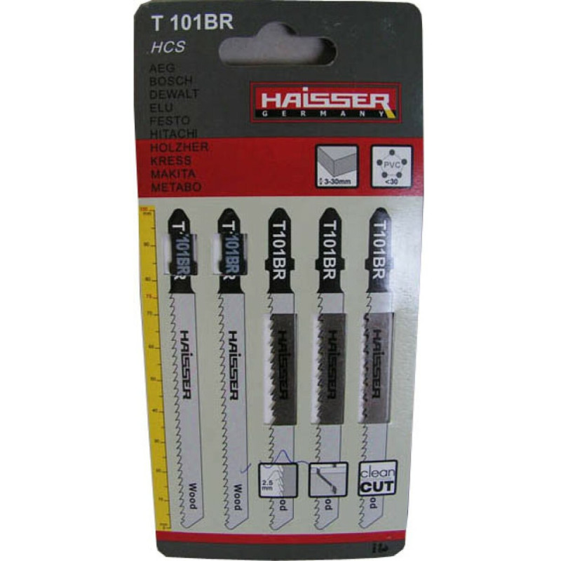 Пильные полотна Haisser T101BR, 75 мм, 5 шт. (16567)