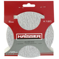 Круг шлифовальный самоклеящийся Haisser 125 мм, k 120, 5 шт. (119696)