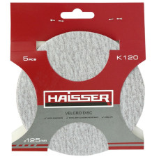Круг шлифовальный самоклеящийся Haisser 125 мм, k 120, 5 шт. (119696)