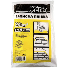 Захисна П/Е плівка Werk 4х5 м, 12 мкм (37302)