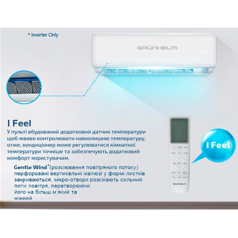 Кондиционер Grunhelm Inverter GAC-09GH-IWF-TPRO-32