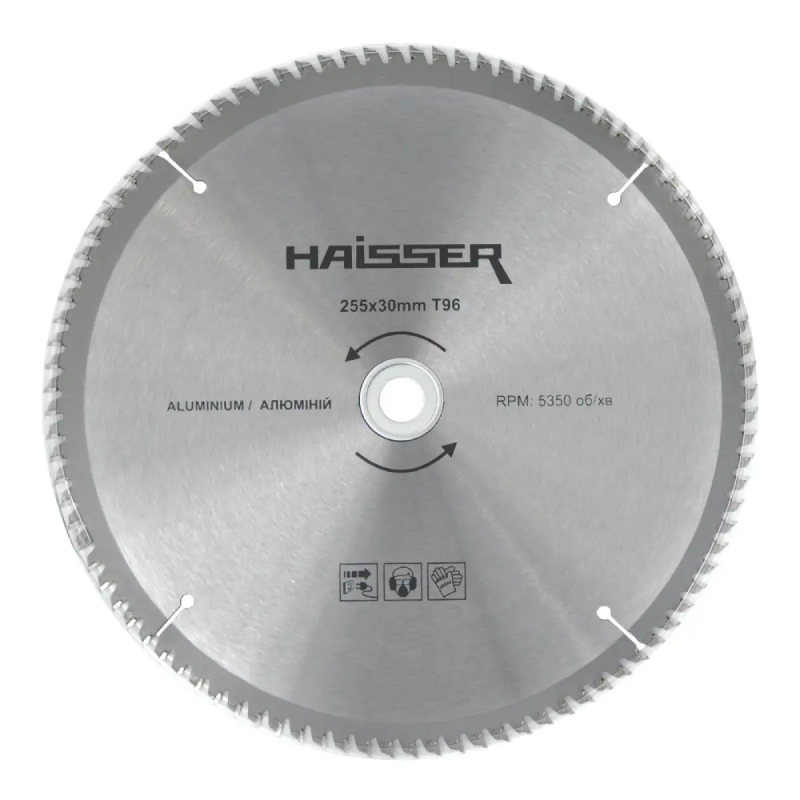 Диск пиляльний по алюмінію Haisser 255х30 мм, 96 зуб. (131910)