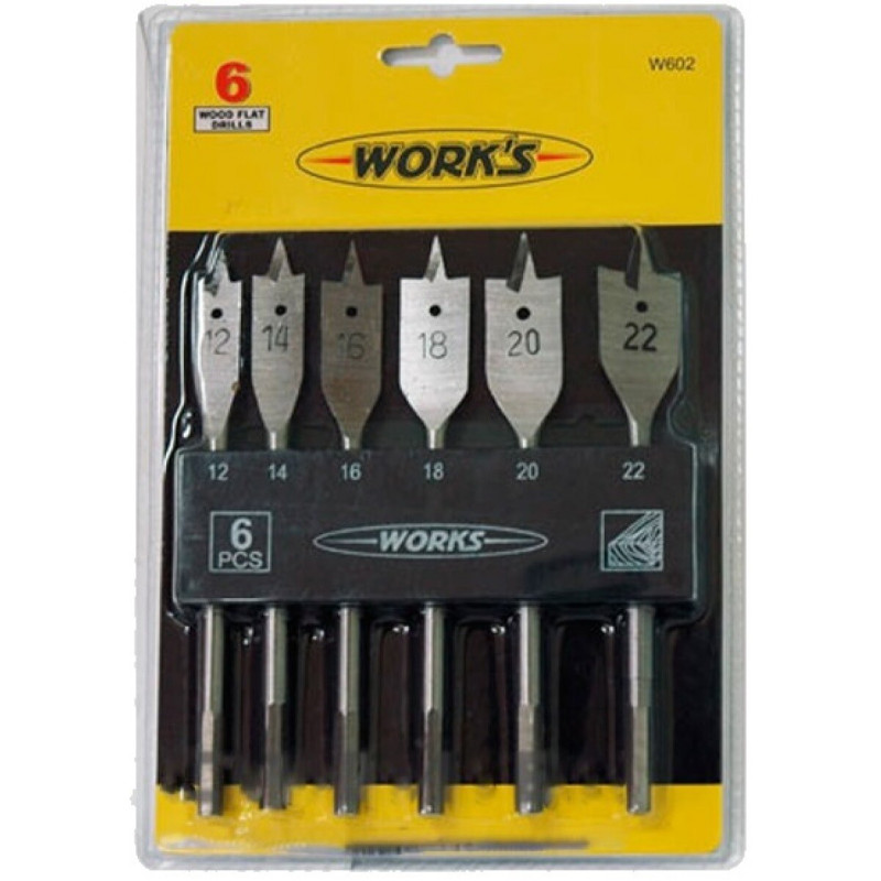 Набір свердел Work's W602, по дереву 6 шт