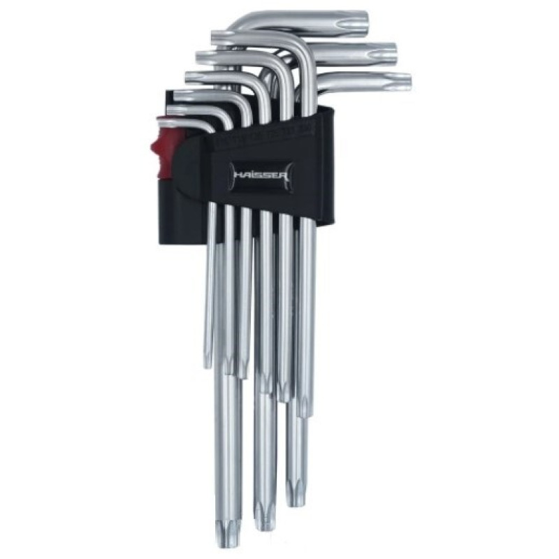 Набір Г-образних ключів HAISSER TORX T10-50 (48115)