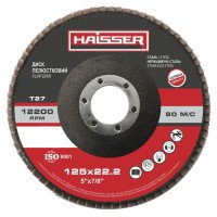 Круг пелюстковий Haisser 125х22.2, P100, Т27 (97091)