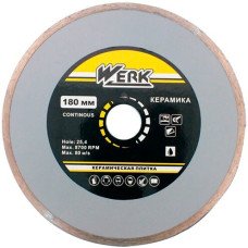 Диск алмазний Werk 180x5x25.4 мм по плитці (43567)