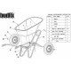 Тачка будівельна двоколісна BUDFIX WB6404W (70029)