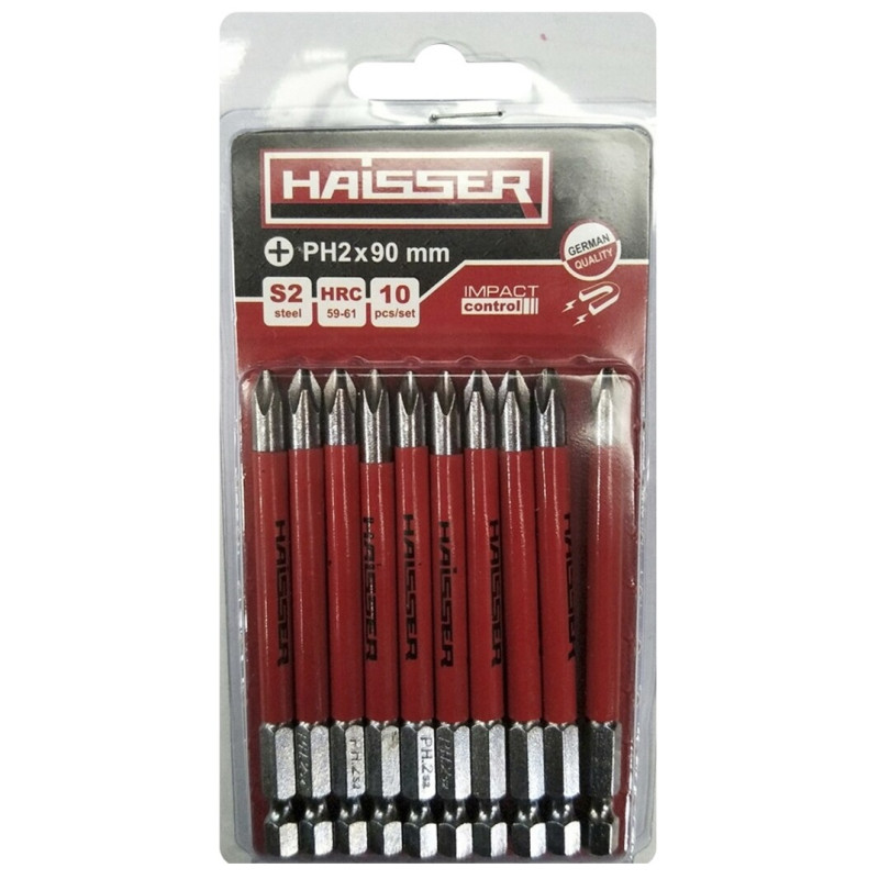 Набор бит Haisser PH2х90 мм, 10 шт. (81310)