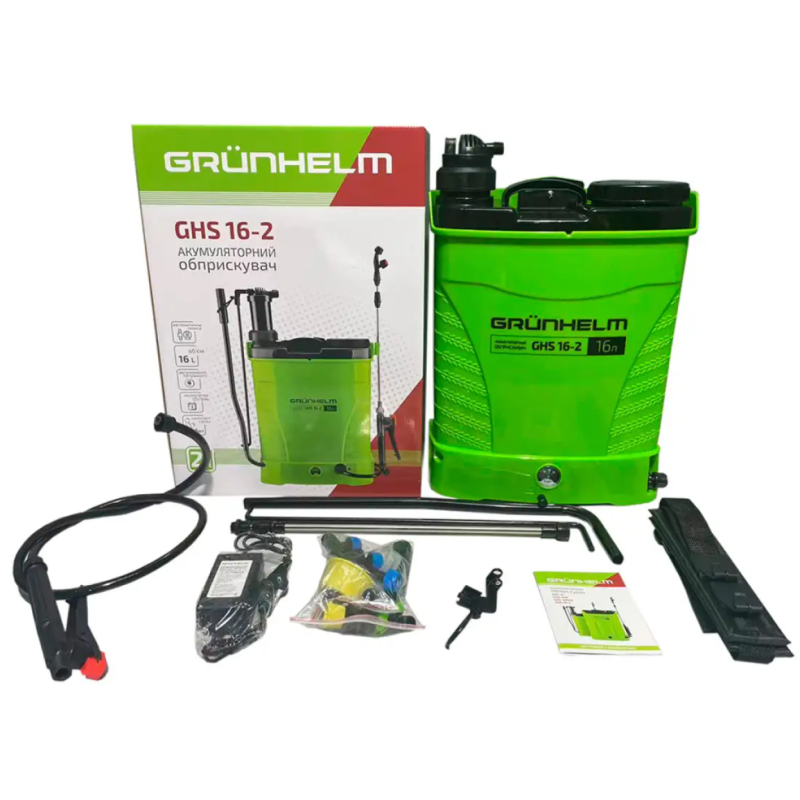 Аккумуляторный опрыскиватель Grunhelm GHS-16-2 (133072)