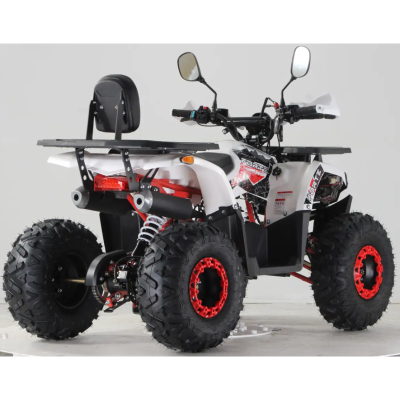 Квадроцикл Forte ATV125F (бело-красный) (124596)