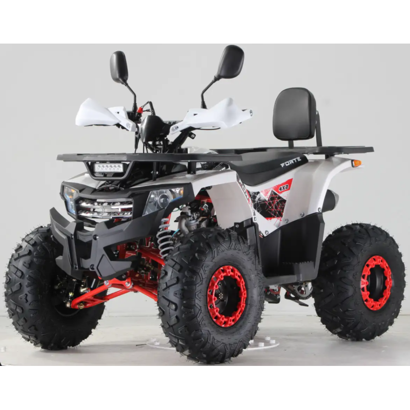 Квадроцикл Forte ATV125F (бело-красный) (124596)